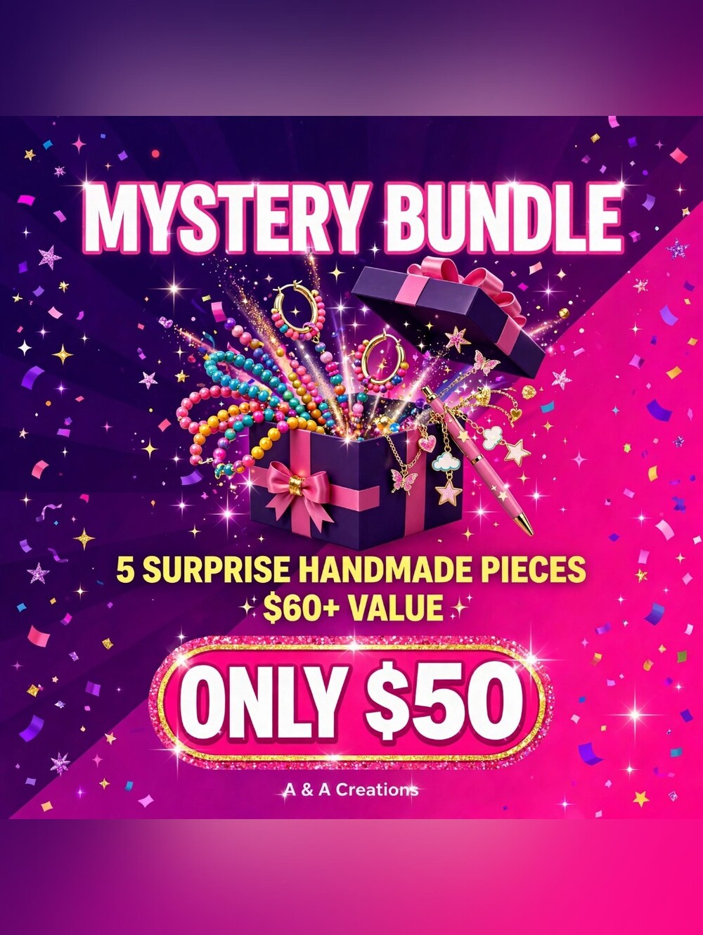 🎁 MYSTERY BUNDLE 5+ ITEMS | A & A CREATIONS